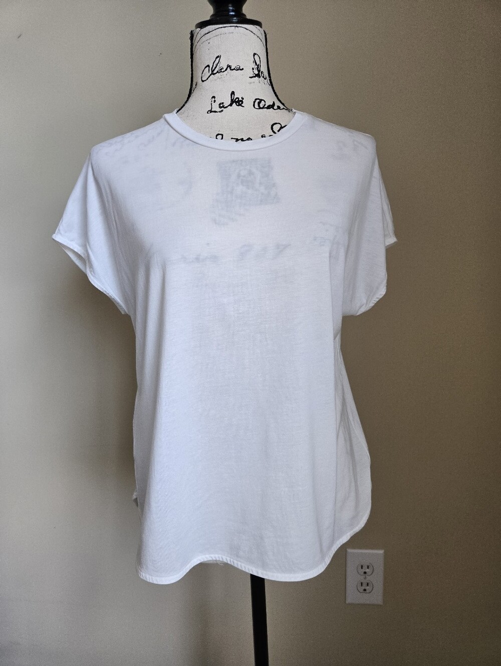 Comptoir Des Cotonniers T Shirt Womens S White Oversized Boxy